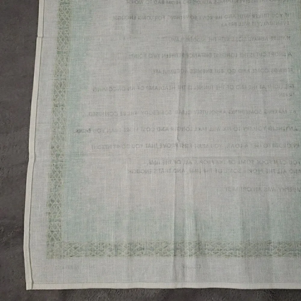 Fingal Murphy's Law & An Irish Blessing Tea Towel Clovers Mushrooms Ireland